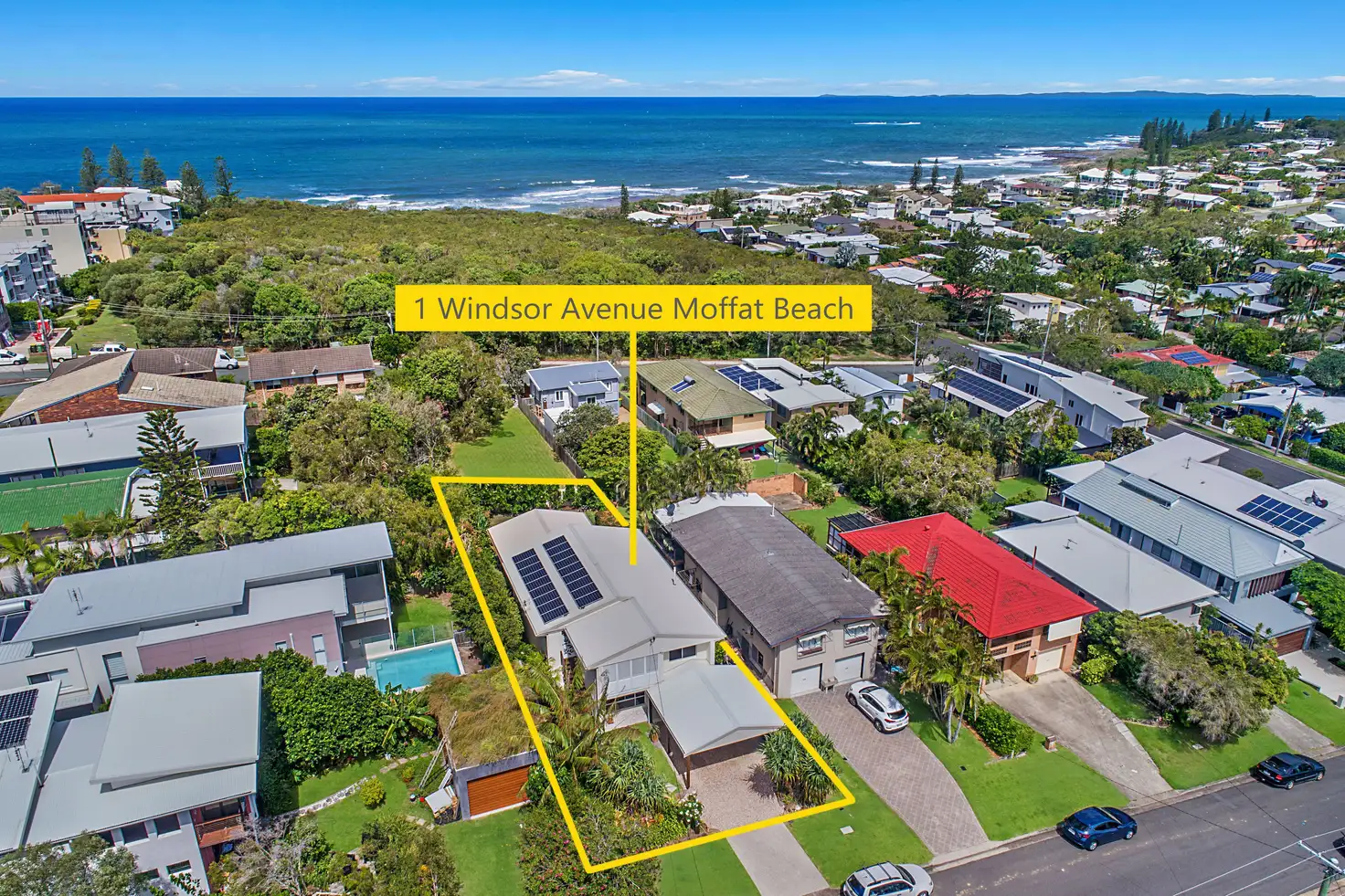 Main view of Homely house listing, 1 Windsor Avenue, Moffat Beach QLD 4551