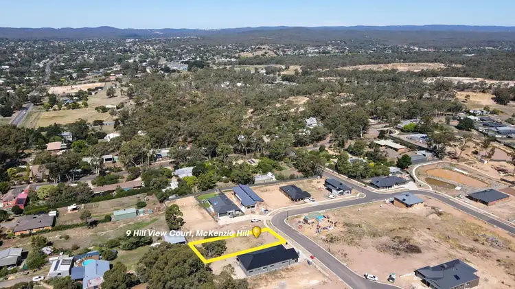 Main view of Homely land listing, 9 Hill View Court, Mckenzie Hill VIC 3451