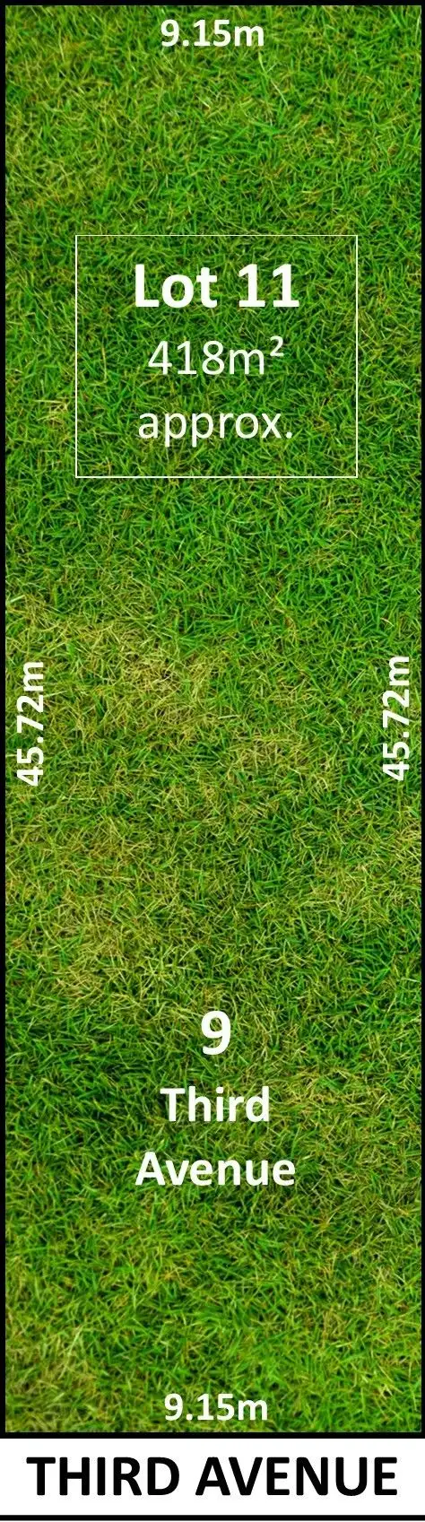 Main view of Homely land listing, Lot 11, 9 Third Avenue, Moana SA 5169