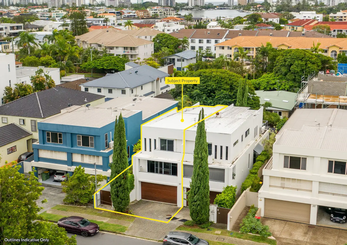 Main view of Homely semi-detached listing, 1/37 Anembo Street, Chevron Island QLD 4217