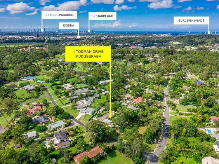 Main view of Homely house listing, 1 Todman Drive, Mudgeeraba QLD 4213