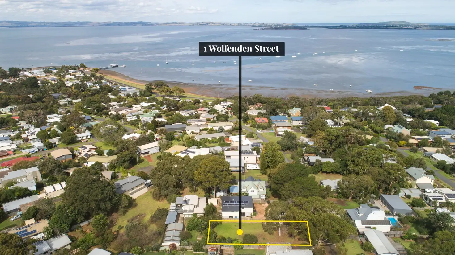 Main view of Homely land listing, 1 Wolfenden Street, Rhyll VIC 3923