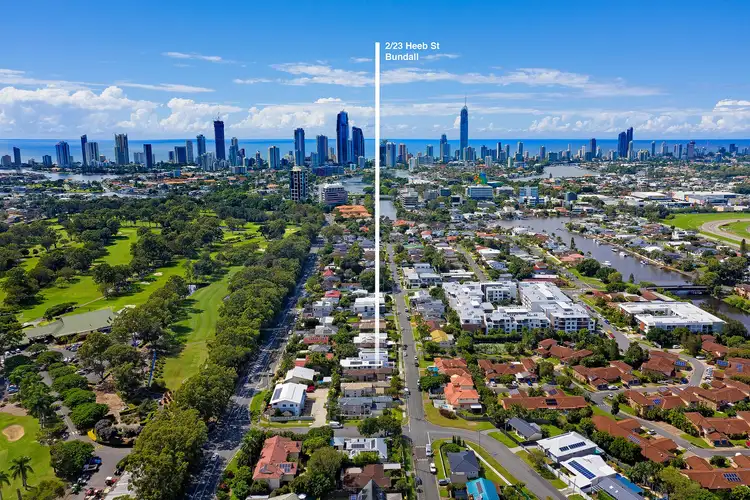 Main view of Homely semi-detached listing, 2/23 Heeb Street, Bundall QLD 4217