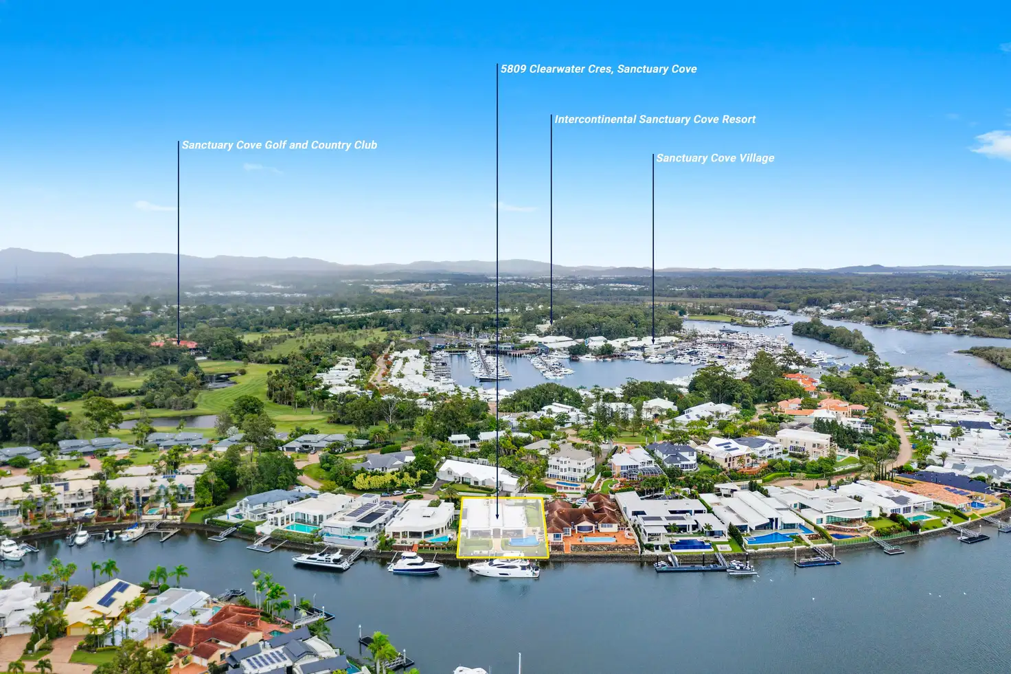 Main view of Homely house listing, 5809 Clearwater Crescent, Sanctuary Cove QLD 4212