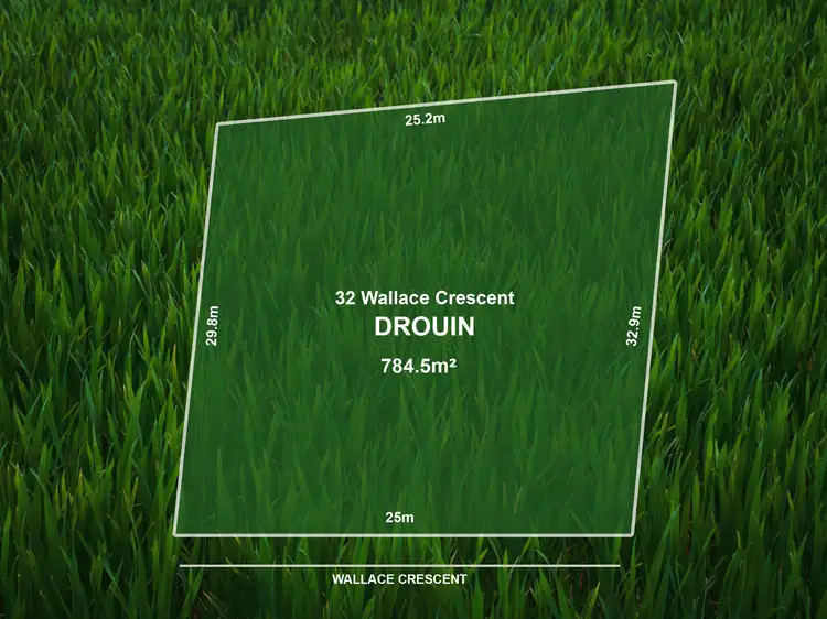 Main view of Homely land listing, 32 Wallace Crescent, Drouin VIC 3818