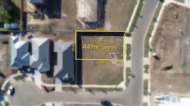 Main view of Homely land listing, 6 Cedar Road, Lara VIC 3212