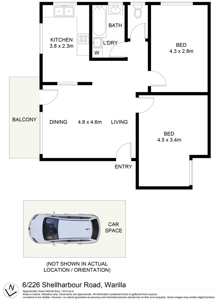 Fifth view of Homely house listing, 6/226 Shellharbour Road, Warilla NSW 2528
