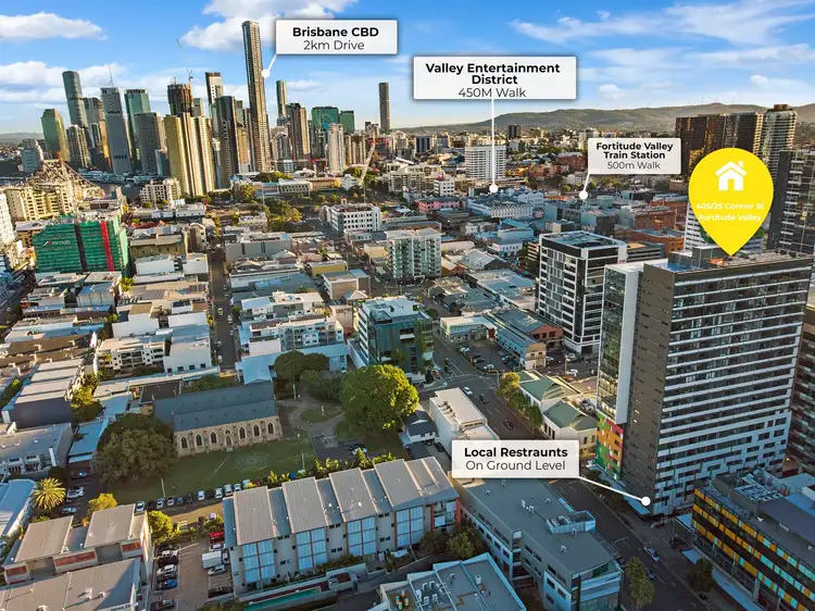 Second view of Homely apartment listing, 405/25 Connor Street, Fortitude Valley QLD 4006