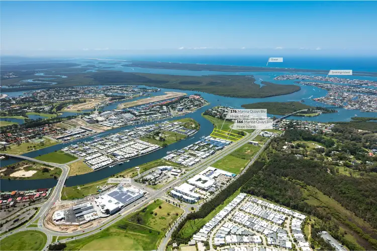 Main view of Homely land listing, 166 & 176 Marina Quays Boulevard, Hope Island QLD 4212