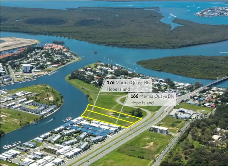 Second view of Homely land listing, 166 & 176 Marina Quays Boulevard, Hope Island QLD 4212