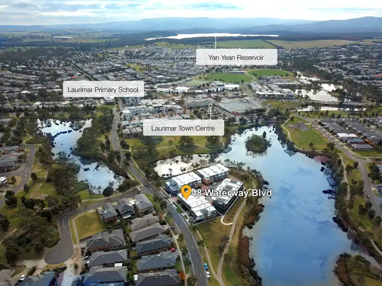 Second view of Homely townhouse listing, 48 Waterway Boulevard, Doreen VIC 3754