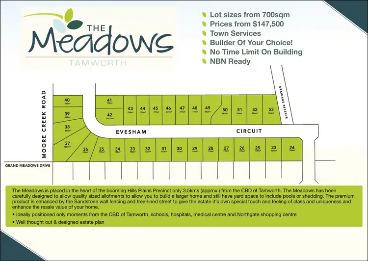 Second view of Homely land listing, LOT Lot, 48 Evesham Circuit, The Meadows Estate, Tamworth NSW 2340