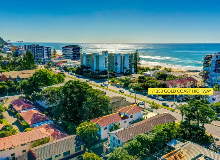 Main view of Homely semi-detached listing, 1/1358 Gold Coast Highway, Palm Beach QLD 4221