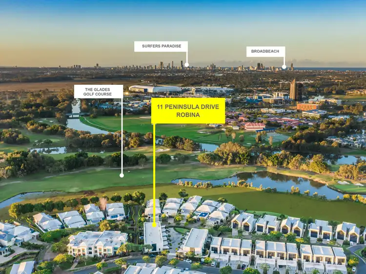 Main view of Homely townhouse listing, 11 Peninsula Drive, Robina QLD 4226