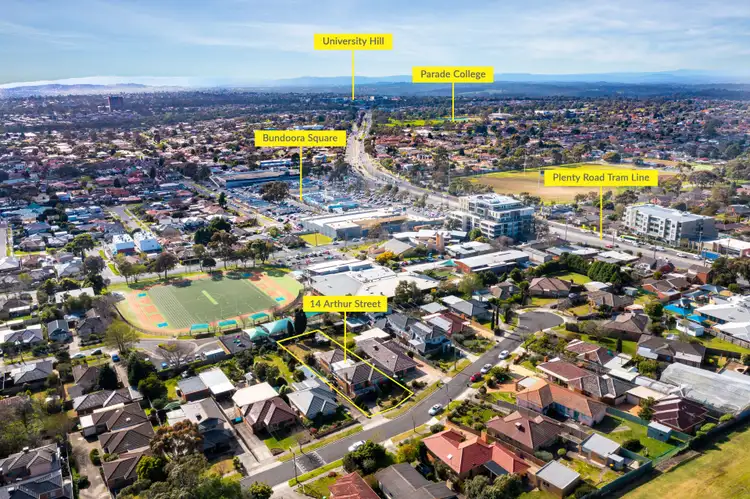Second view of Homely house listing, 14 Arthur Street, Bundoora VIC 3083