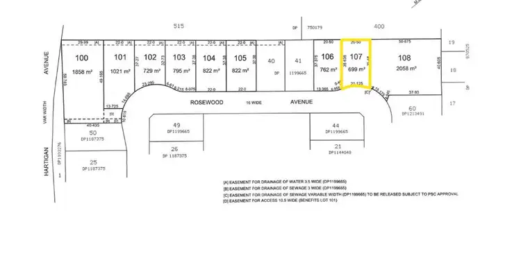 Main view of Homely land listing, Lot 43 Rosewood Avenue, Parkes NSW 2870