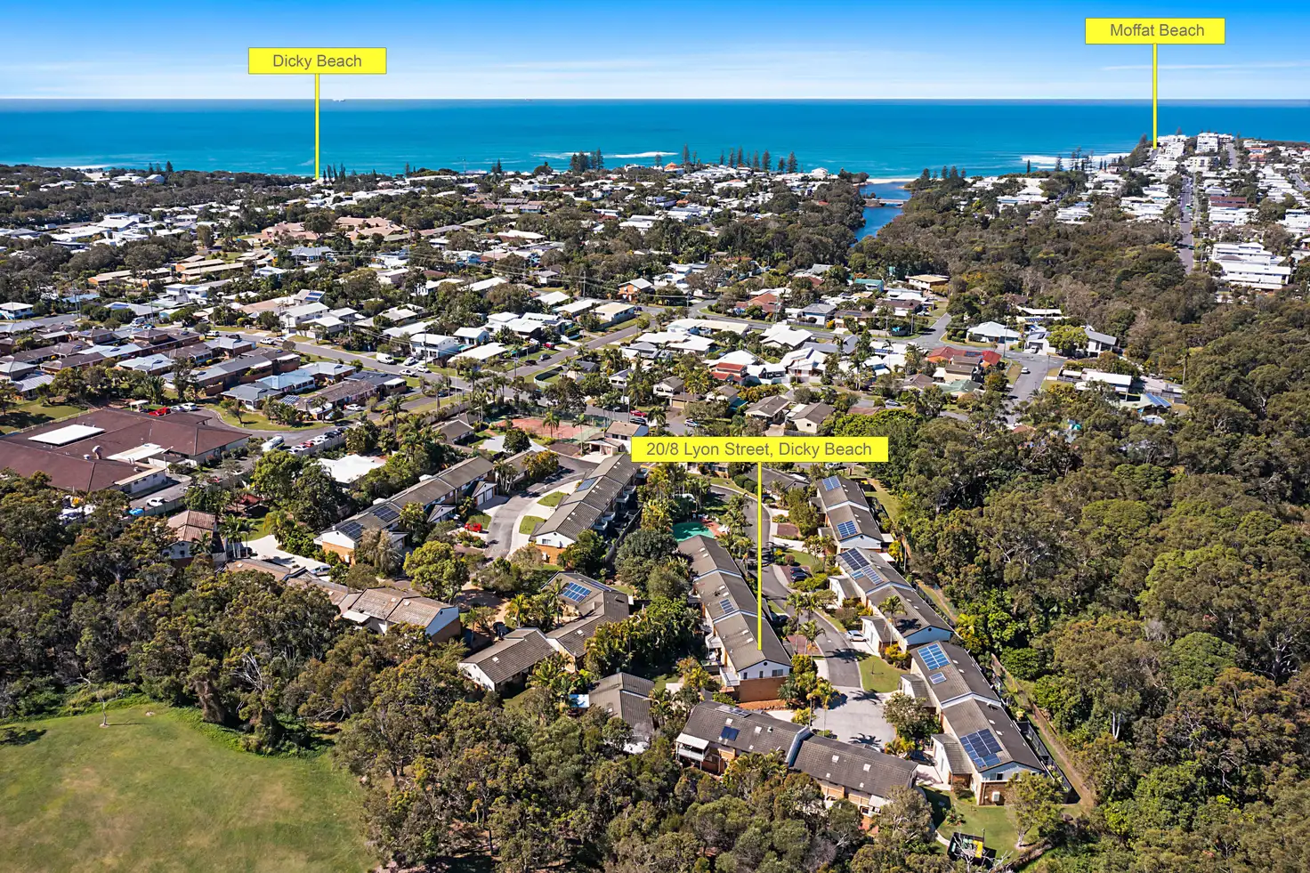 Main view of Homely unit listing, Unit 20/8 Lyon Street, Dicky Beach QLD 4551