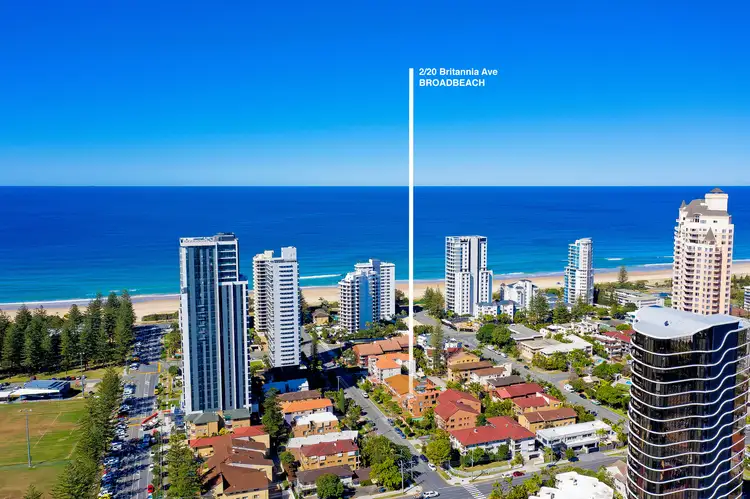 Main view of Homely unit listing, 2/20 Britannia Avenue, Broadbeach QLD 4218