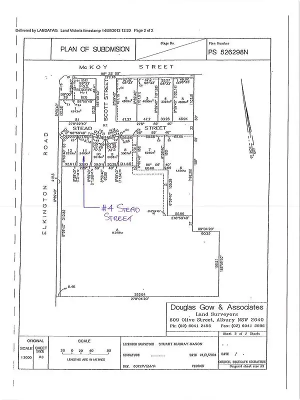 Second view of Homely land listing, 4 Stead Street, Wodonga VIC 3690