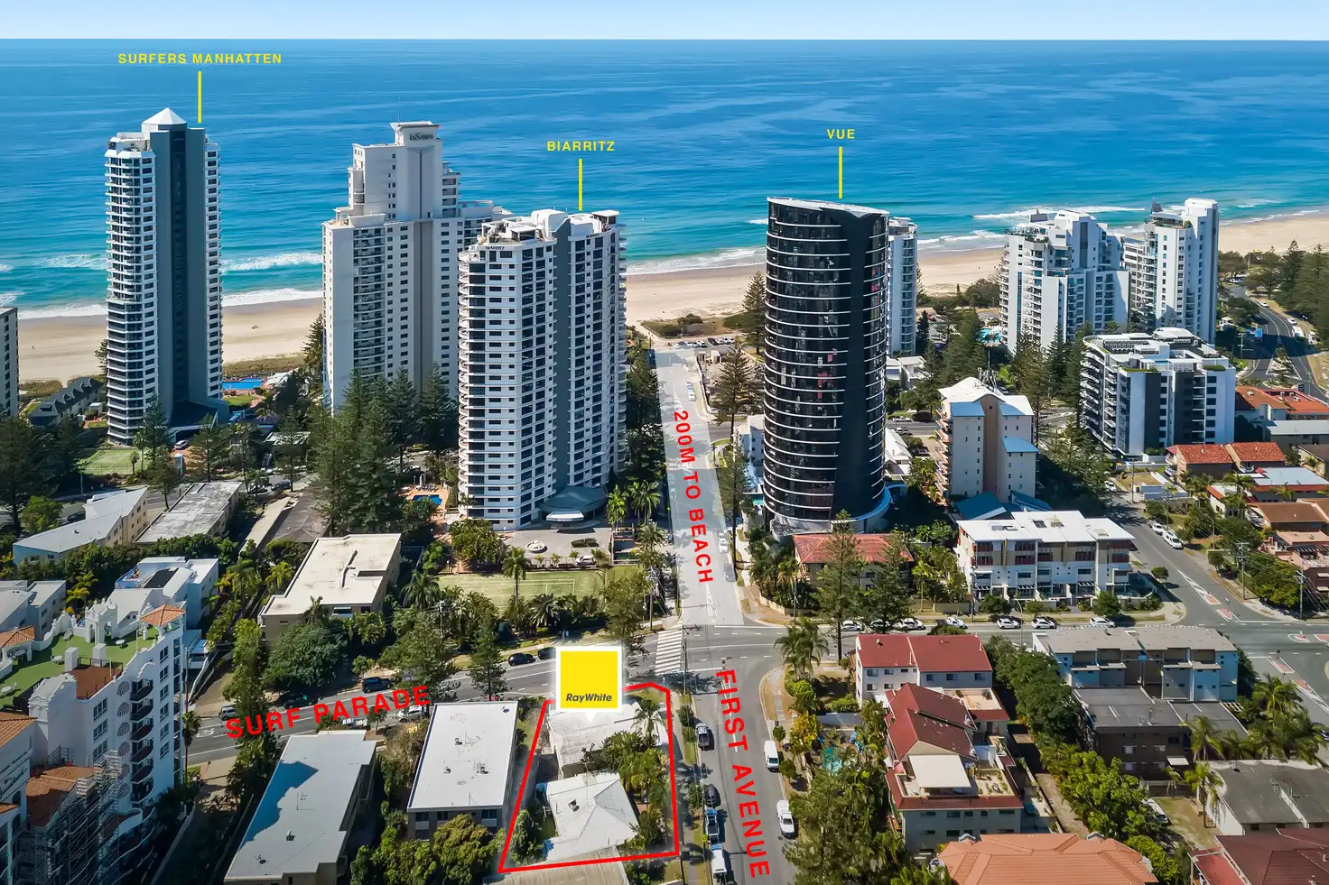 Main view of Homely land listing, 17 & 19 First Avenue, Surfers Paradise QLD 4217
