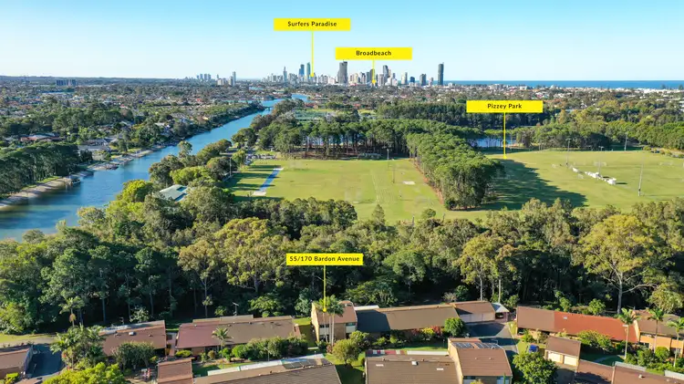 Main view of Homely townhouse listing, 55/170 Bardon Avenue, Miami QLD 4220