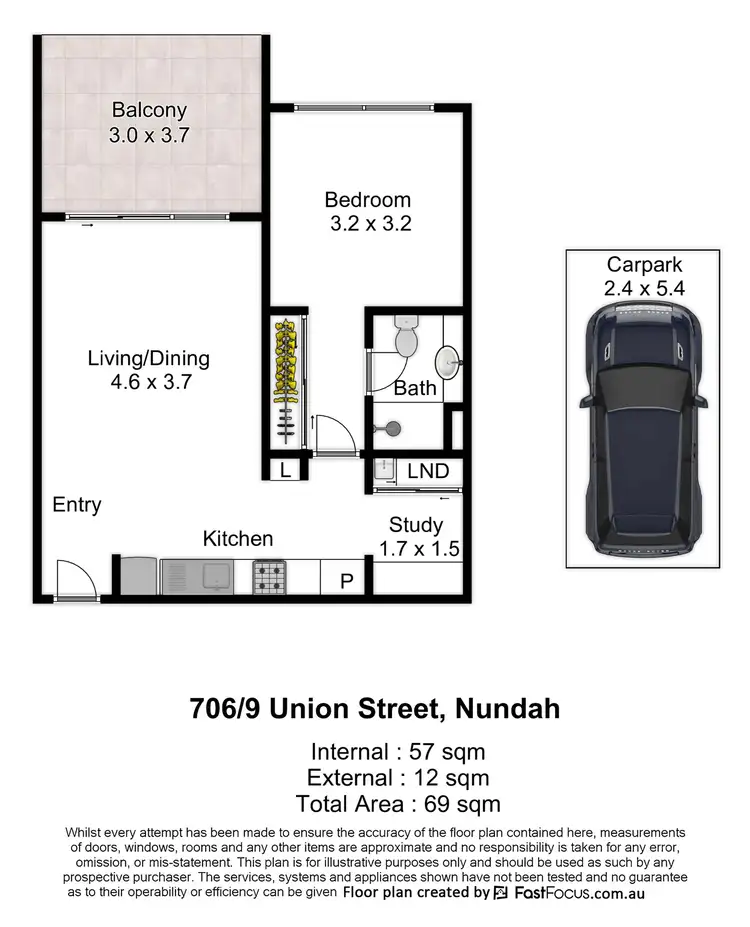Second view of Homely apartment listing, 706/3-9 Union Street, Nundah QLD 4012