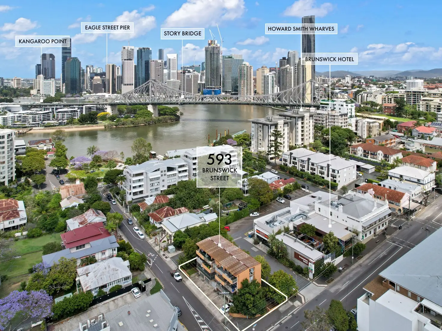 Main view of Homely block of units listing, 1 - 6/593 Brunswick Street, New Farm QLD 4005