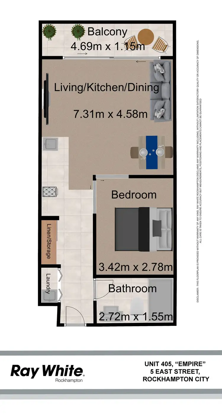 Fourth view of Homely apartment listing, 405/5 East Street, Rockhampton City QLD 4700