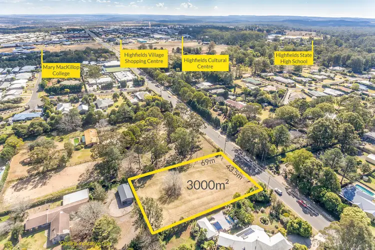 Main view of Homely land listing, 41 Highfields Road, Highfields QLD 4352