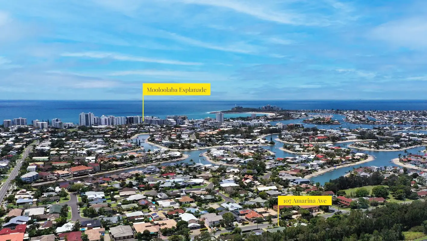 Main view of Homely house listing, 107 Amarina Avenue, Mooloolaba QLD 4557