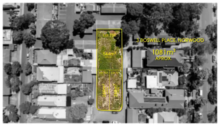 Second view of Homely land listing, 3 Boswell Place, Norwood SA 5067
