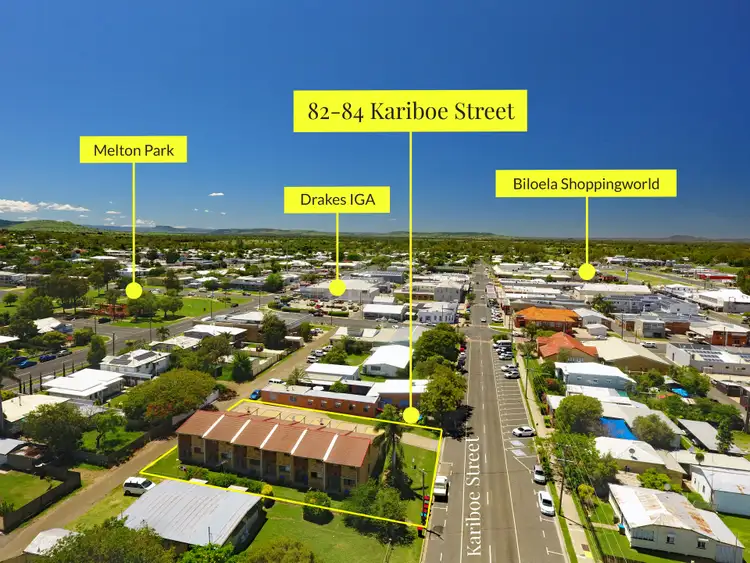 Main view of Homely block of units listing, 82-84 Kariboe Street, Biloela QLD 4715
