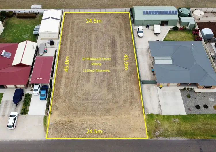 Main view of Homely land listing, 38 McDonald Street, Milang SA 5256
