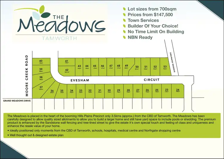 LOT 66, Stage 3 Evesham Circuit, The Meadows Estate, Tamworth NSW 2340