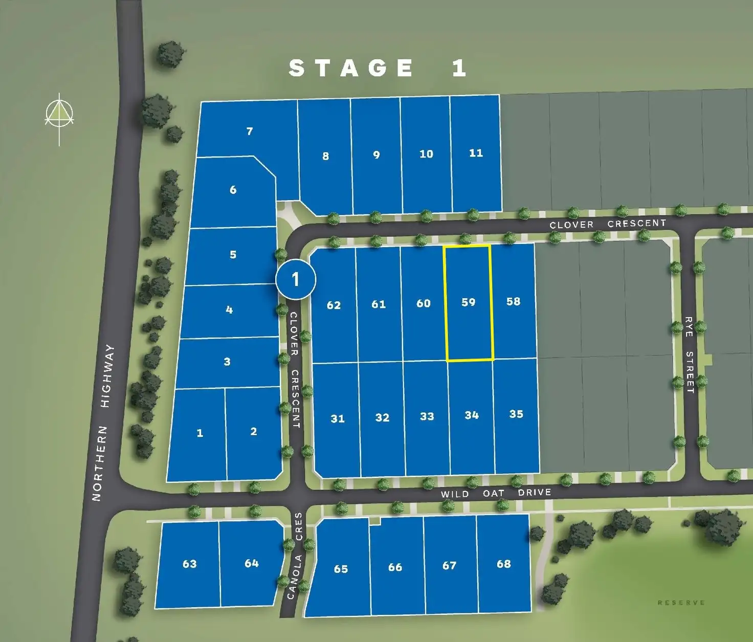 Main view of Homely land listing, LOT 59 Clover Crescent, Echuca VIC 3564