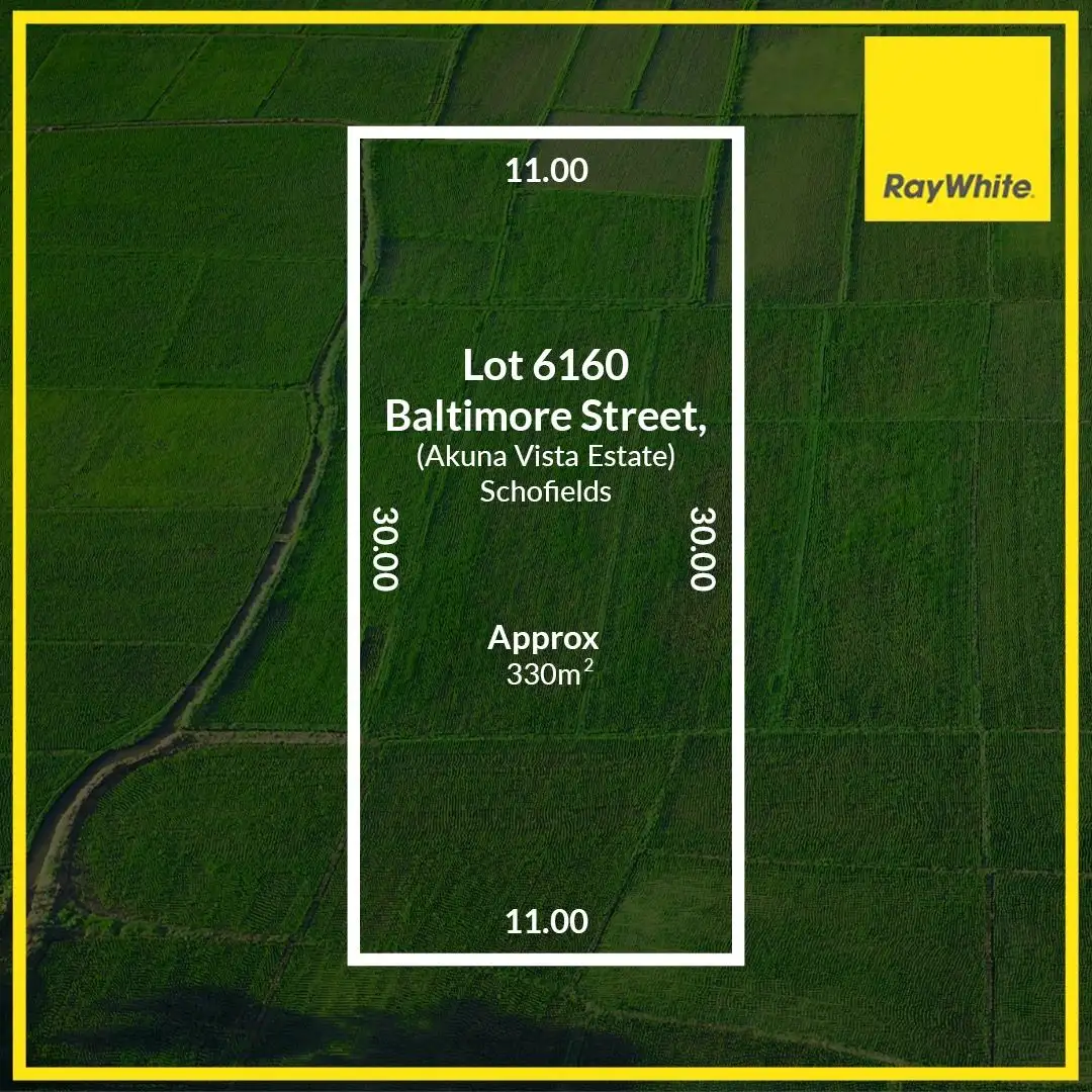 Main view of Homely land listing, Lot 6160 Baltimore Street  ( Akuna Vista Estate ), Schofields NSW 2762
