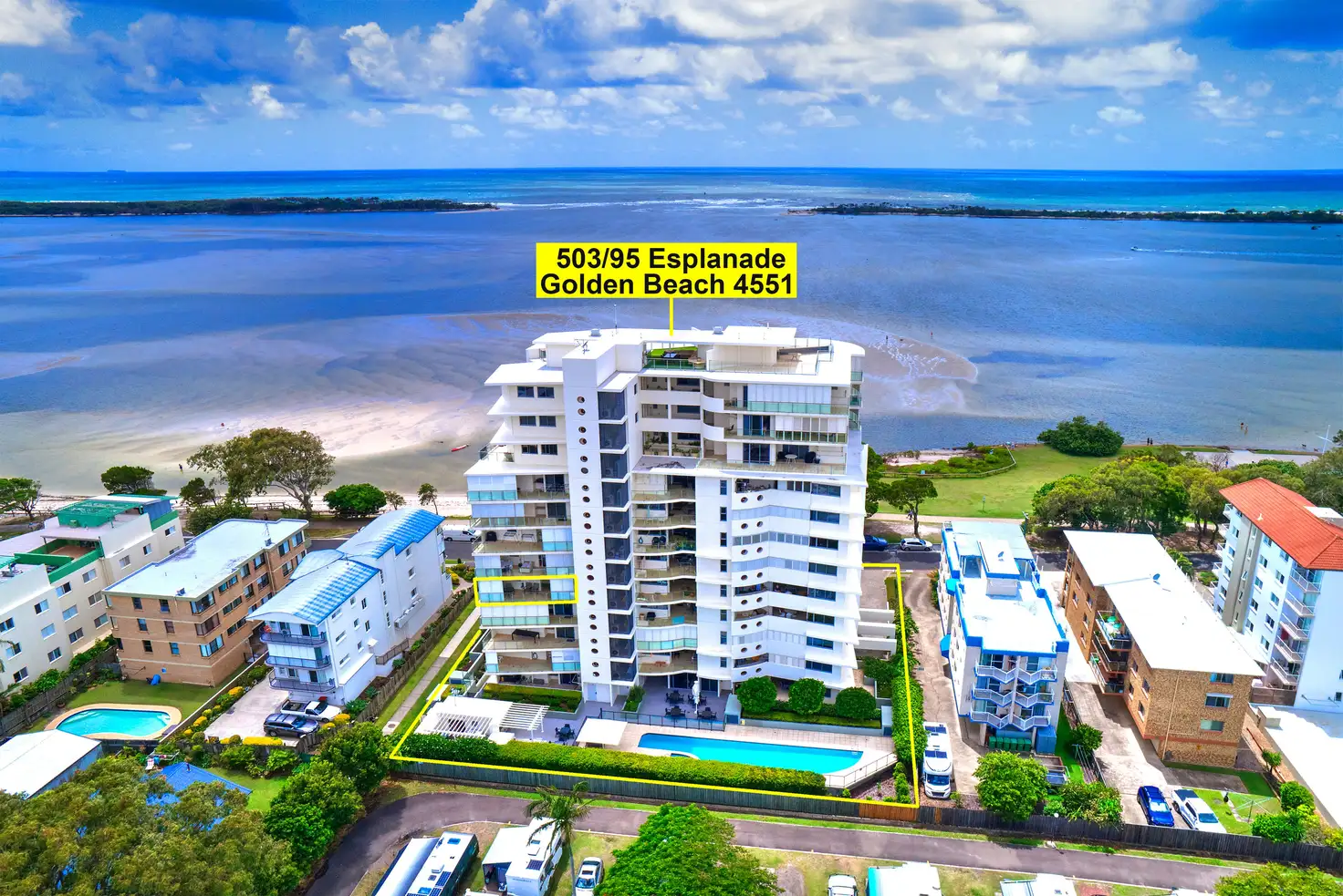 Main view of Homely unit listing, Unit 503/95 Esplanade, Golden Beach QLD 4551