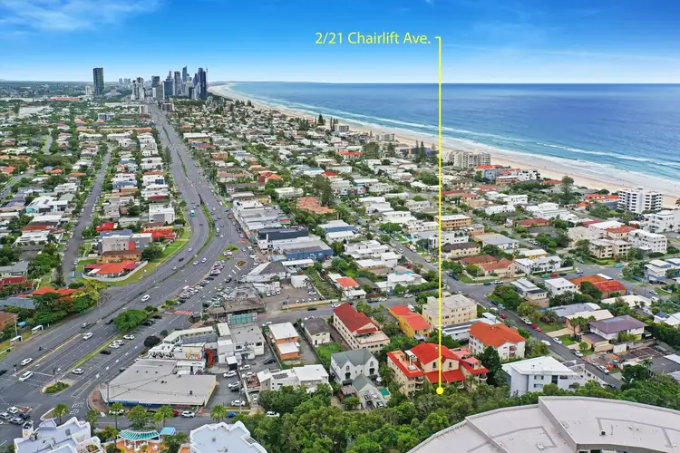 Main view of Homely unit listing, 2/21 Chairlift Avenue, Mermaid Beach QLD 4218