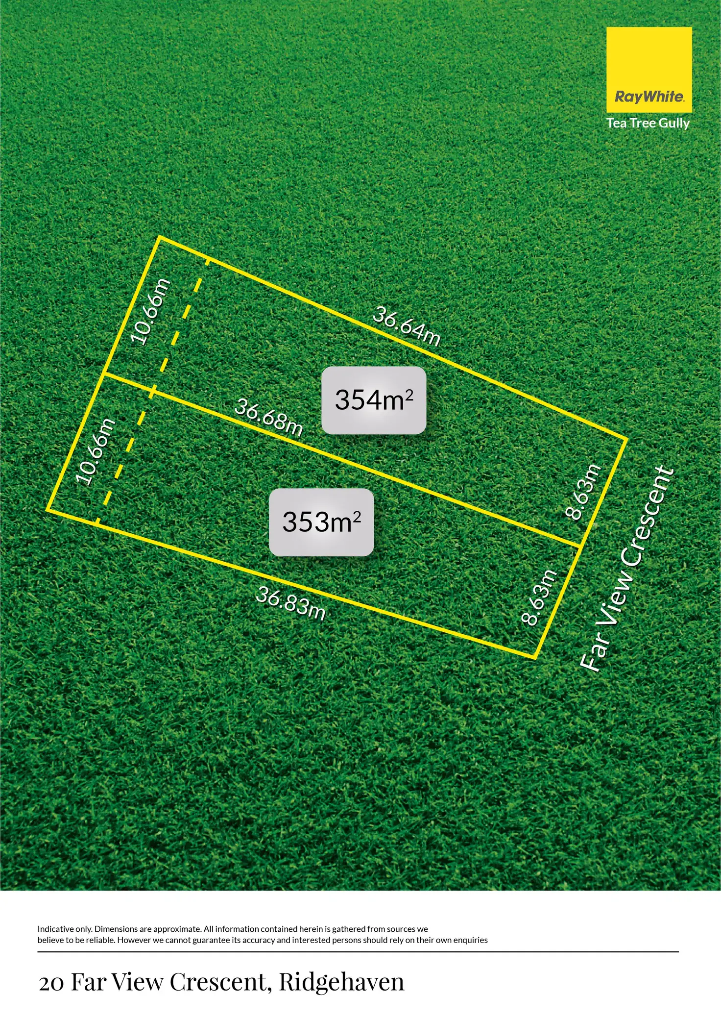 Main view of Homely land listing, Lot 1, 20 Far View Crescent, Ridgehaven SA 5097