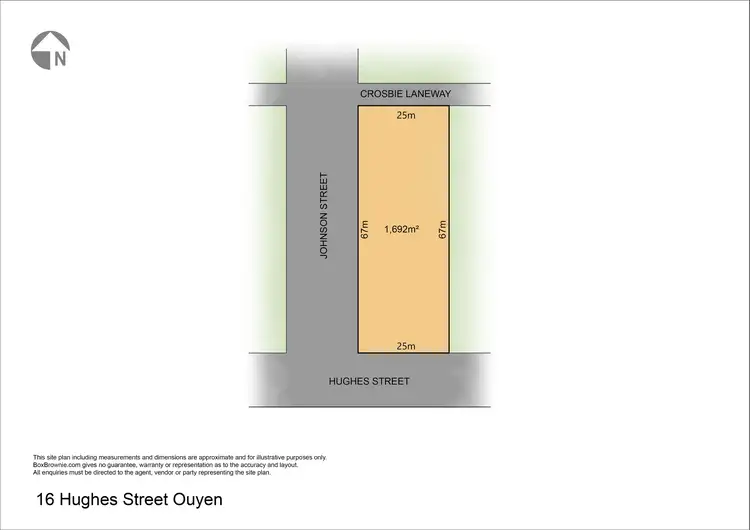 Main view of Homely land listing, 16 Hughes Street, Ouyen VIC 3490