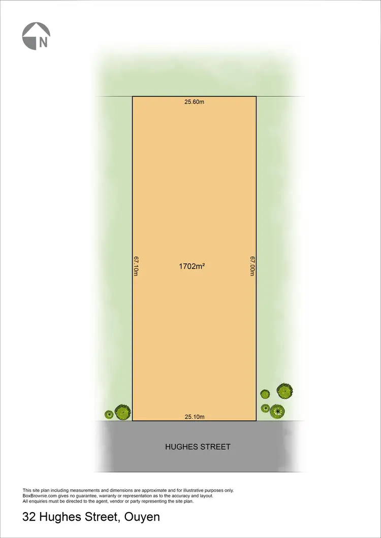 Main view of Homely land listing, 32 Hughes Street, Ouyen VIC 3490