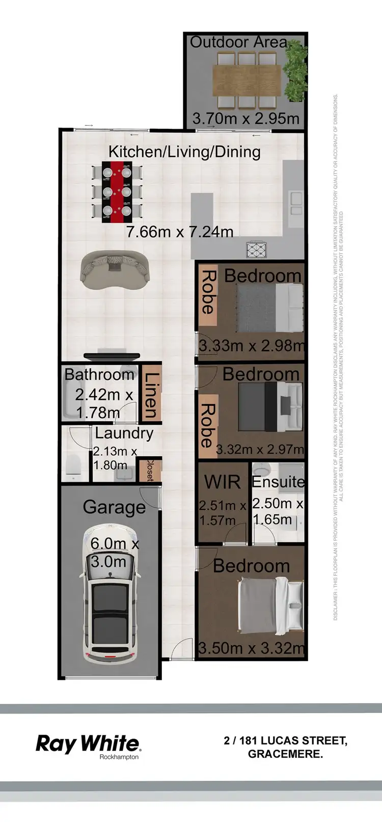 Second view of Homely semi-detached listing, 2/181 Lucas Street, Gracemere QLD 4702