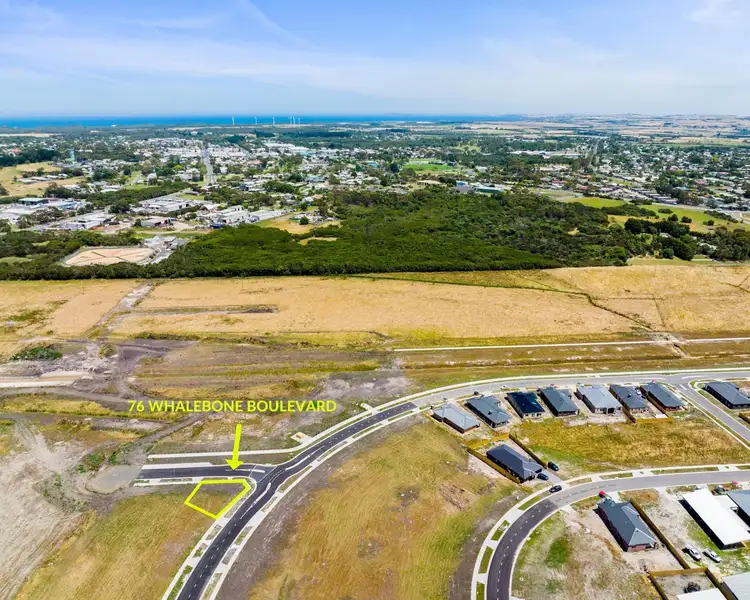 Main view of Homely land listing, 76 Whalebone Boulevard, Wonthaggi VIC 3995