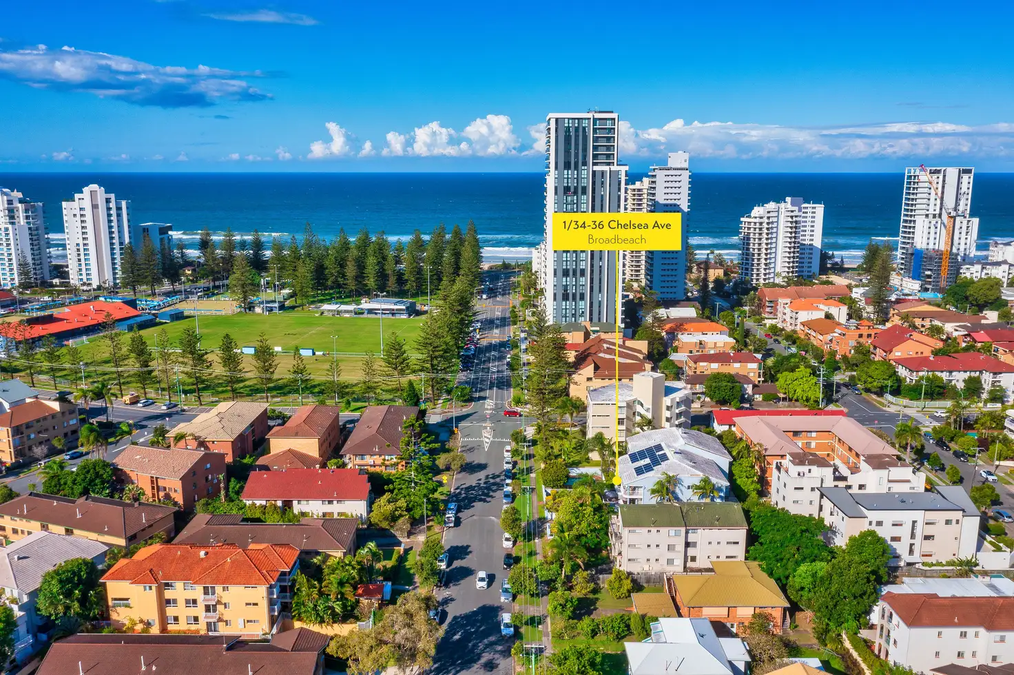Main view of Homely unit listing, 1/34 Chelsea Avenue, Broadbeach QLD 4218