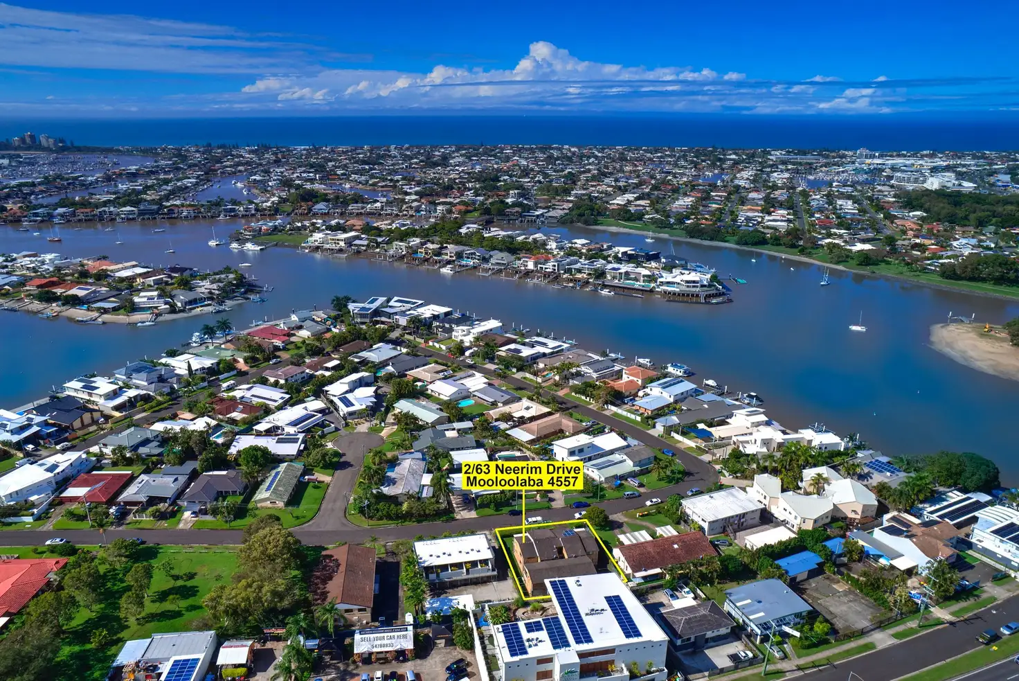 Main view of Homely unit listing, 2/63 Neerim Drive, Mooloolaba QLD 4557