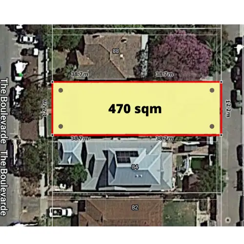 Main view of Homely land listing, 86 The Boulevarde, Mount Hawthorn WA 6016