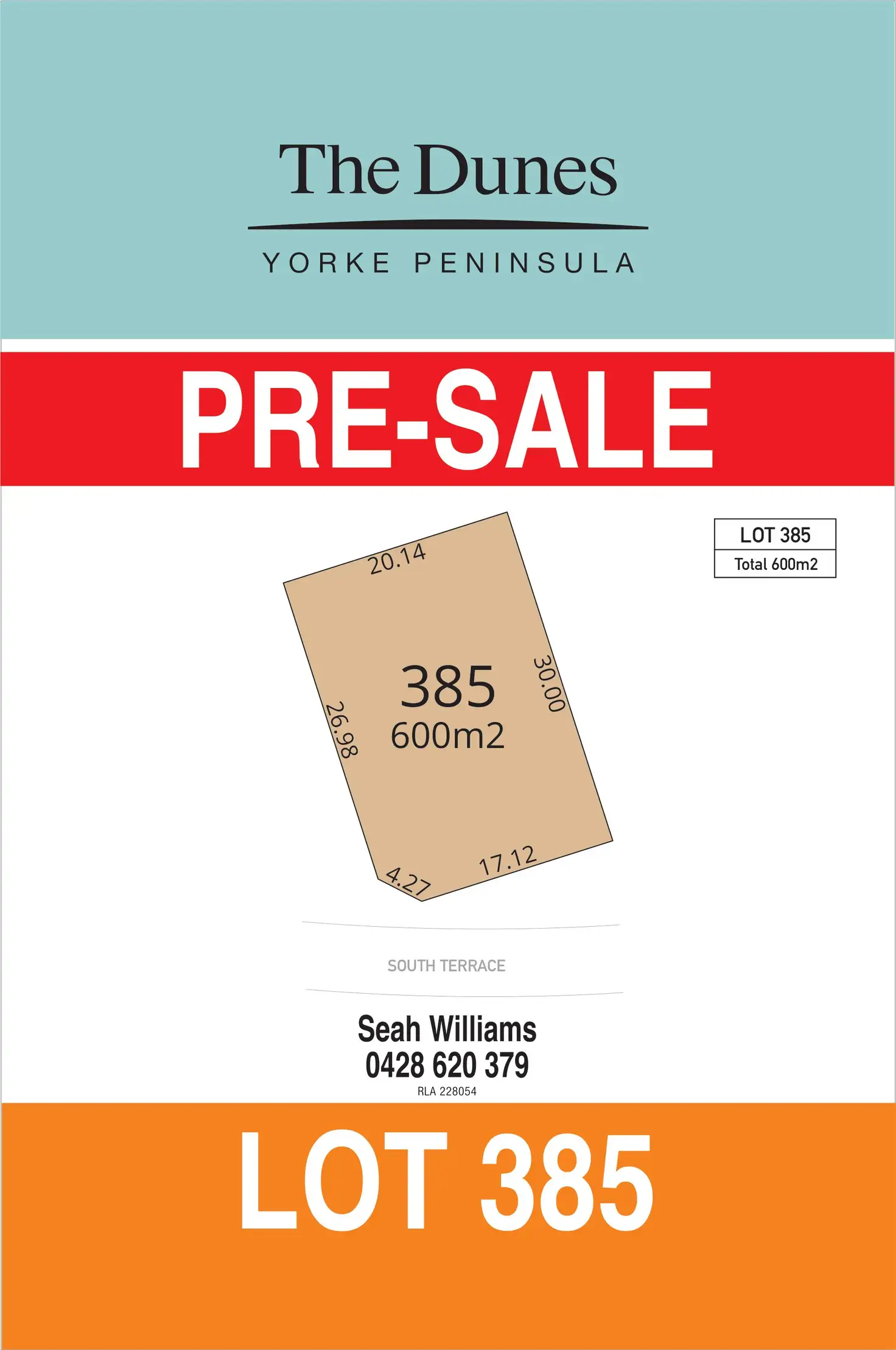 Main view of Homely land listing, LOT 385 South Terrace, Port Hughes SA 5558