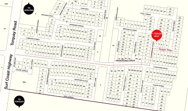 Second view of Homely land listing, 1 Teags Way, Armstrong Creek VIC 3217
