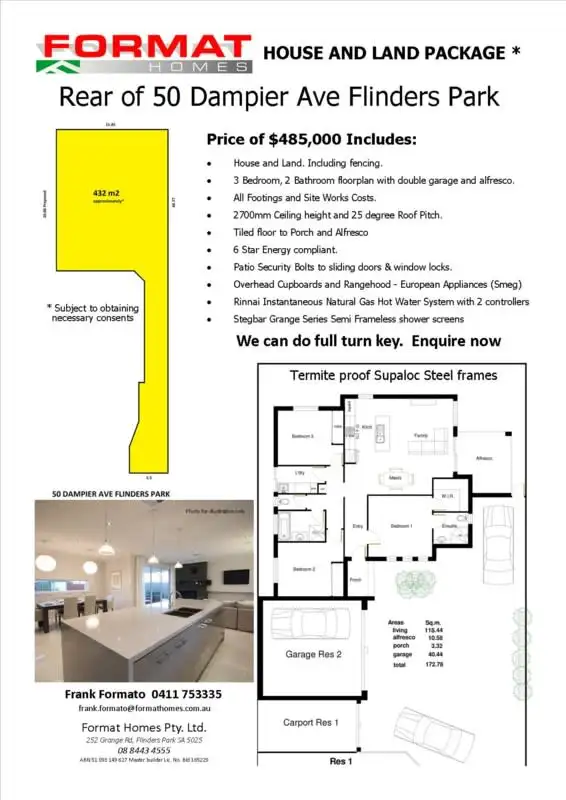 Fourth view of Homely land listing, 50a Dampier Avenue, Flinders Park SA 5025