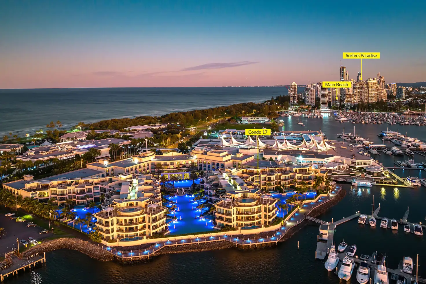 Main view of Homely apartment listing, 17/94 Seaworld Drive 'Palazzo Versace', Main Beach QLD 4217